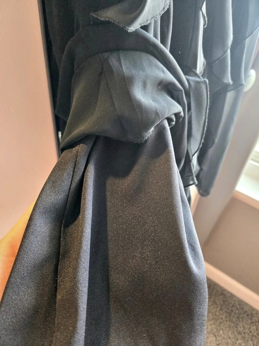 Scarlett Black Ruffle Midi Dress Size 12 Like New - Picture 7 of 7